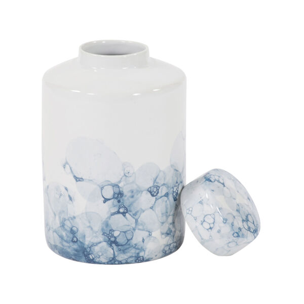 Blue and White Porcelain Tea Jar, Large, image 1