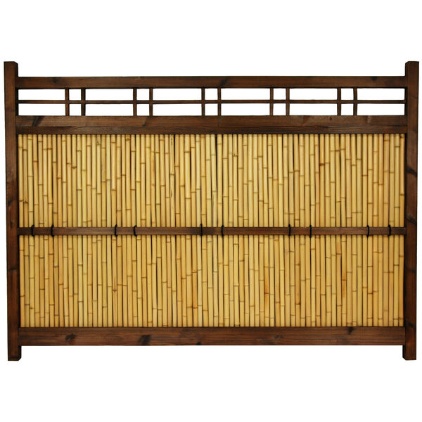 4 ft. x 5.5 ft. Japanese Bamboo Kumo Fence, image 1