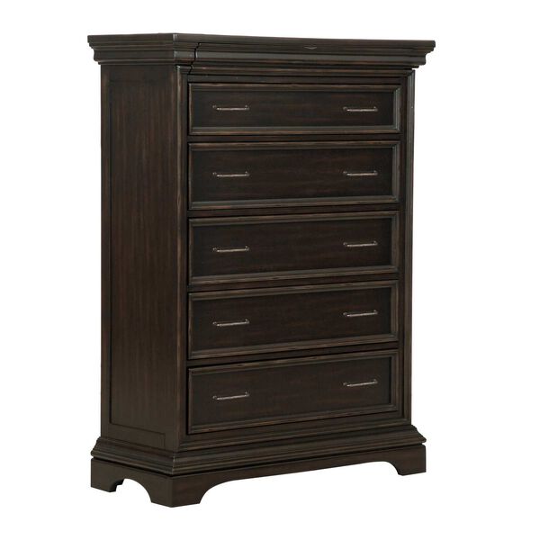 Caldwell Brown Six Drawer Chest, image 5