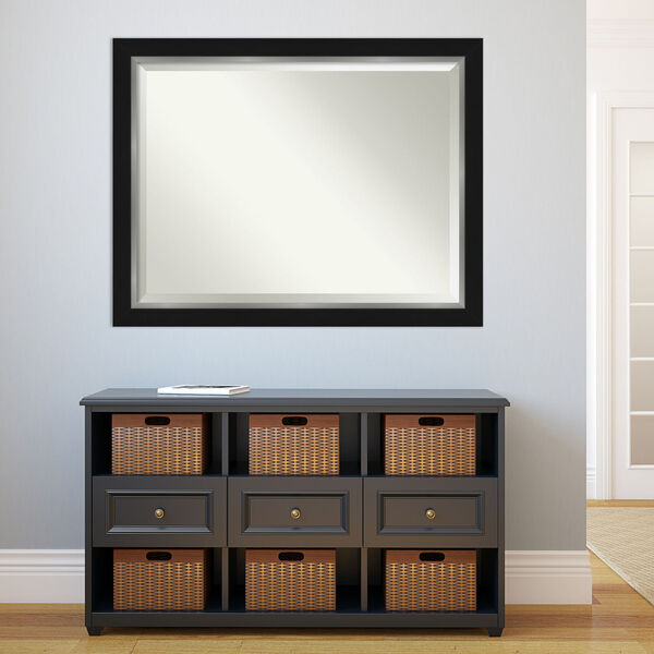 Eva Black Silver Wall Mirror, image 1