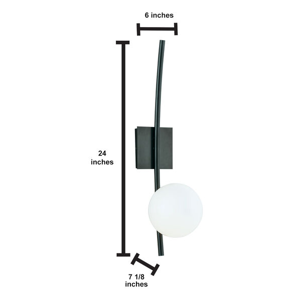 Perch Acid Dipped Black One-Light Wall Sconce, image 6