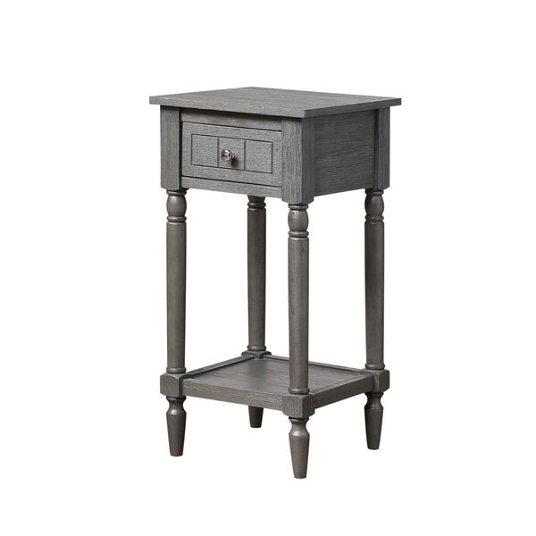 French Country Dark Gray Wirebrush Khloe Accent Table, image 4