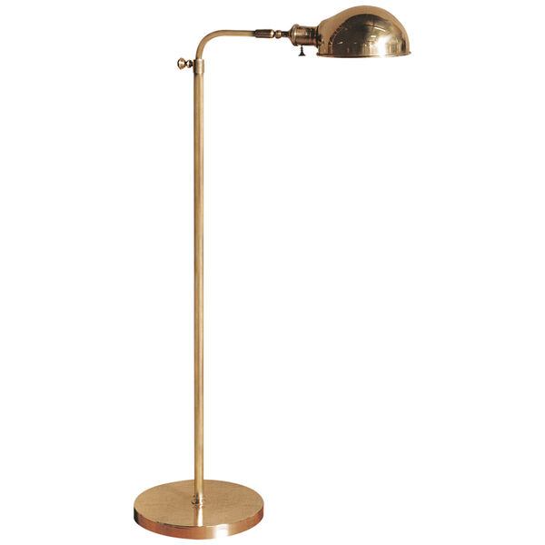 Old Pharmacy Floor Lamp in Hand-Rubbed Antique Brass by Studio VC, image 1