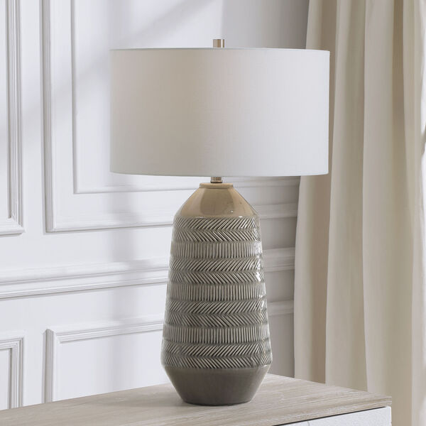 Rewind Gray One-Light Table Lamp, image 2