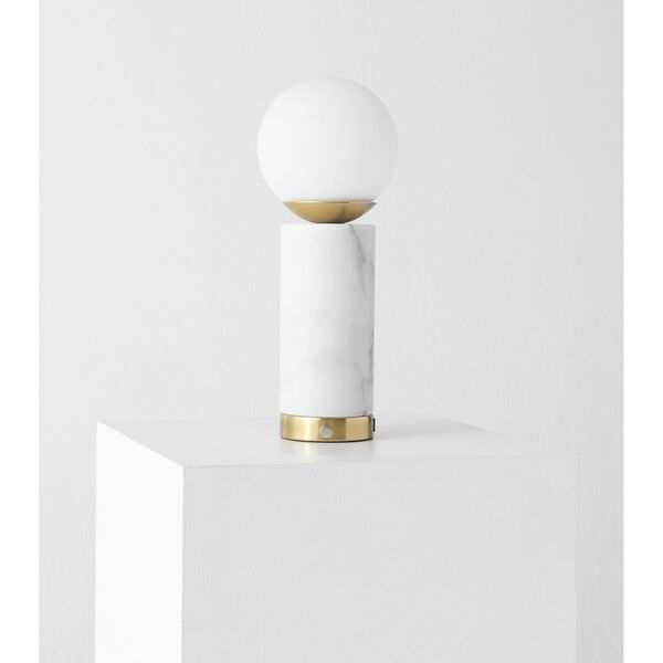 Aspen Brass Integrated LED Table Lamp, image 4