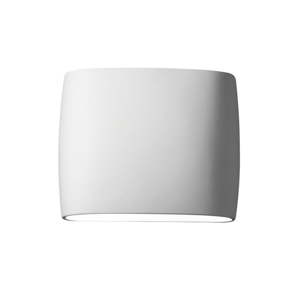 Ambiance Bisque ADA LED Outdoor Ceramic Wide Oval Wall Sconce, image 1