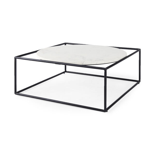 Austen White and Black Coffee Table, image 1