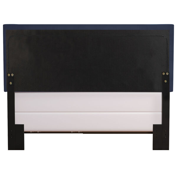 Delaney Black And Blue Velvet Upholstered Headboard With Frame, image 5