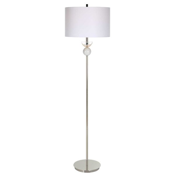 Exposition Polished Nickel Floor Lamp, image 1