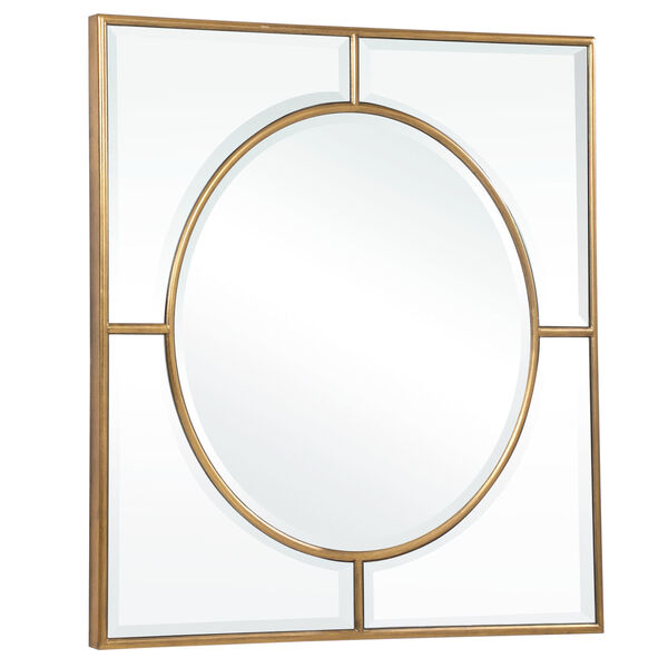 Stanford Gold 48-Inch Square Mirror, image 4