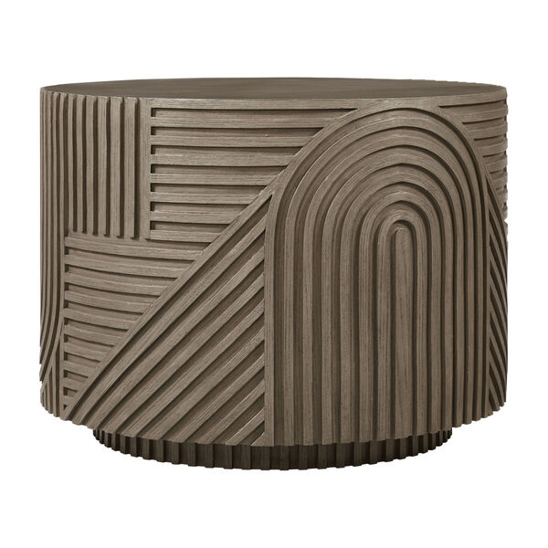 Provenance Signature Fiber Reinforced Polymer Energy Serenity Textured Round Drum Table, image 3