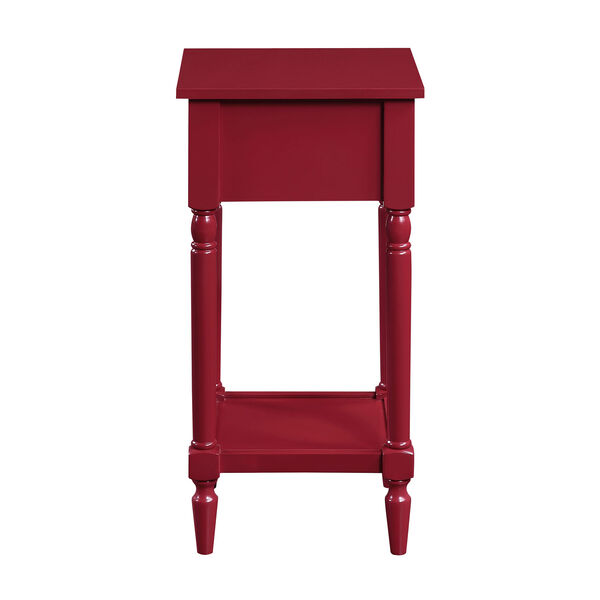 French Country Cranberry Red 28-Inch Khloe Accent Table, image 4