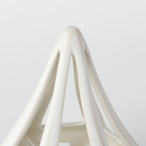 Hood White Geometric Ceramic Decorative Object, image 4