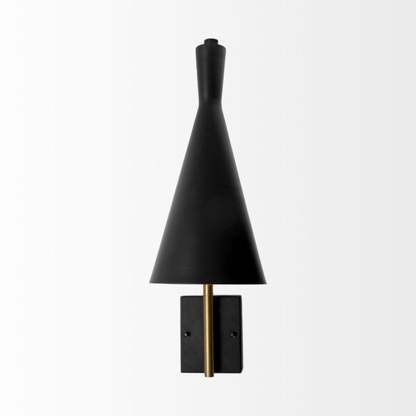 Tremont I Black and Gold One-Light Wall Sconce, image 2