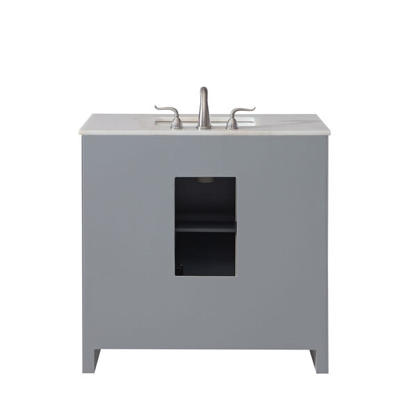 Filipo Gray 36-Inch Vanity Sink Set, image 2