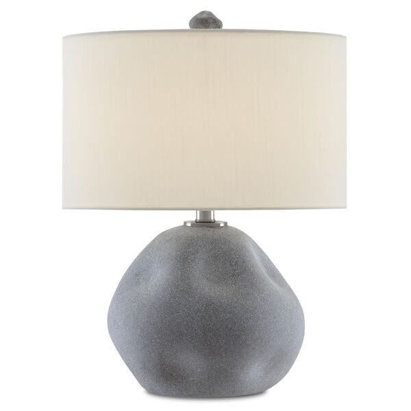 Riverrock Blue Stone and Antique Nickel One-Light Table Lamp, image 1