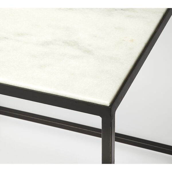 Phinney Marble and Metal Coffee Table, image 2