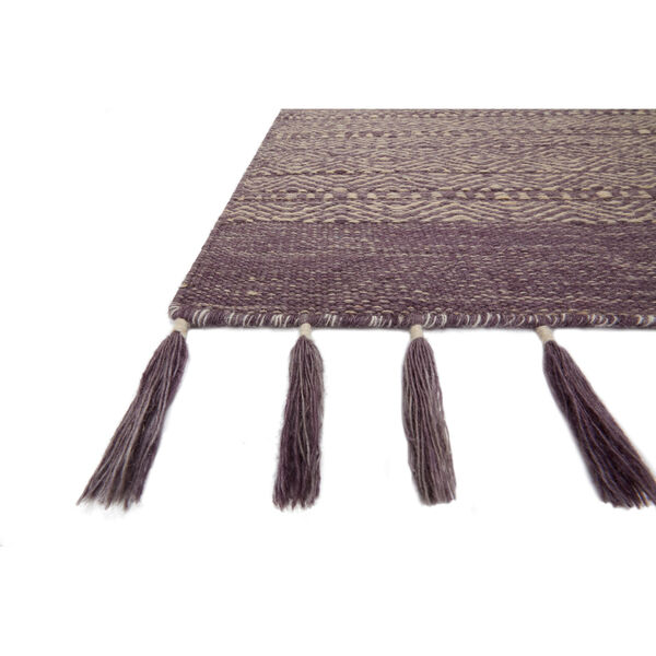 Crafted by Loloi Solano Eggplant Rectangle: 2 Ft. 3 In. x 3 Ft. 9 In. Rug - (Open Box), image 2