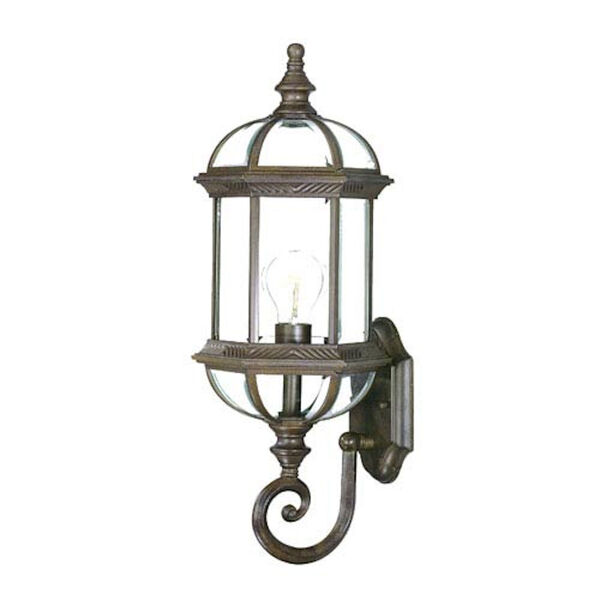 Dover Burled Walnut One-Light Wall Fixture, image 1