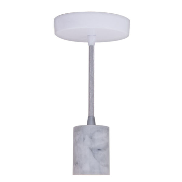 White and Marble Standard Pendant Base, image 1