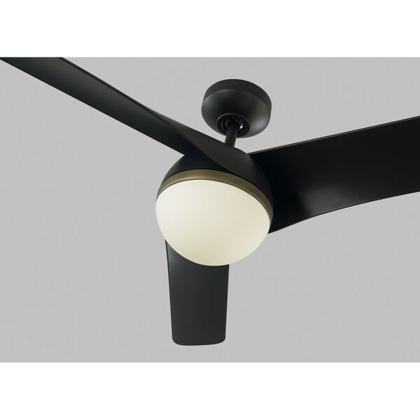 Akova Matte Black 56-Inch Energy Star LED Ceiling Fan, image 4