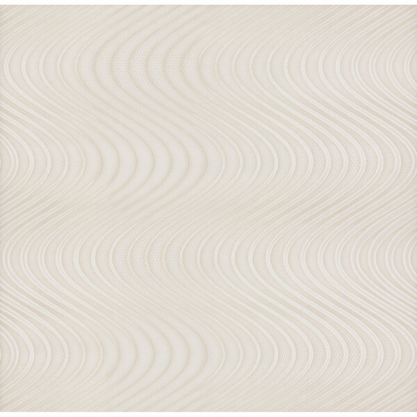 Urban Oasis Cream and White Ocean Swell Wallpaper, image 2