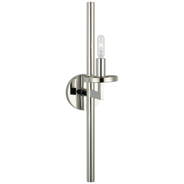 Liaison Single Sconce in Polished Nickel by Kelly Wearstler, image 1