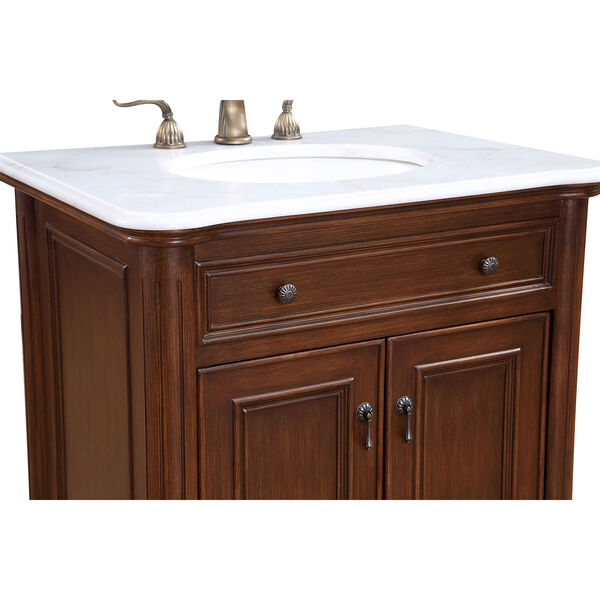 Luxe Teak 30-Inch Vanity Sink Set, image 5