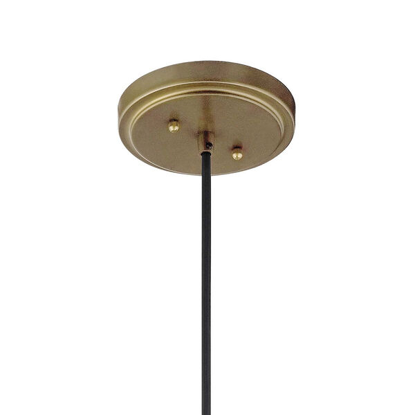 Zailey Natural Brass 12-Inch One-Light Pendant, image 2