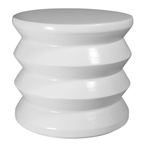 Provenance Signature Ceramic Linen Mirage Accent Table, image 2