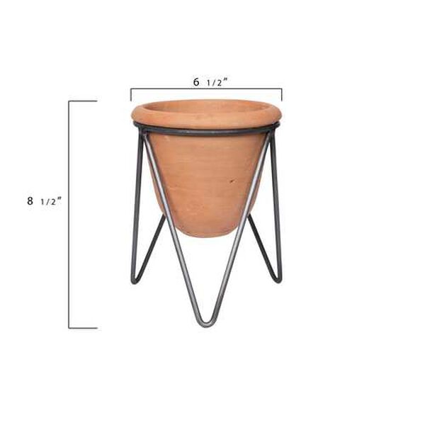 Orange Terracotta Pot, Set of 2, image 5