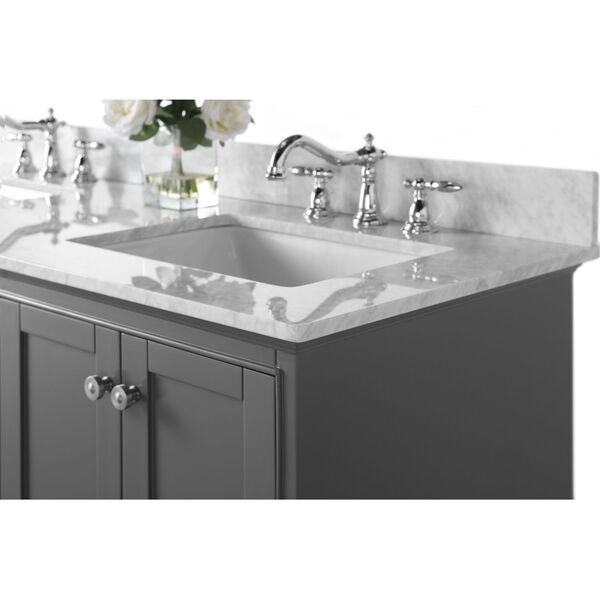 Audrey Sapphire Gray 60-Inch Vanity Console with Mirror, image 6
