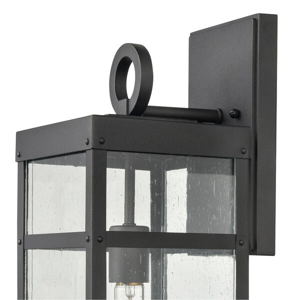 Dalton Textured Black Seven-Inch One-Light Outdoor Wall Sconce, image 5