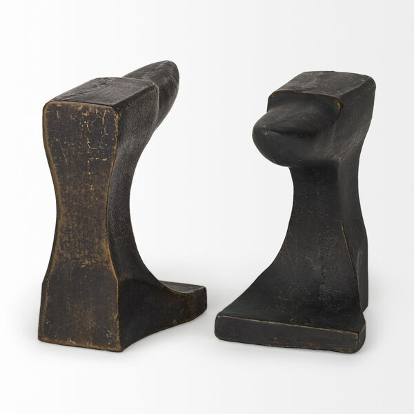 Anvilia Black and Gold Anvil Shaped Bookend, image 4