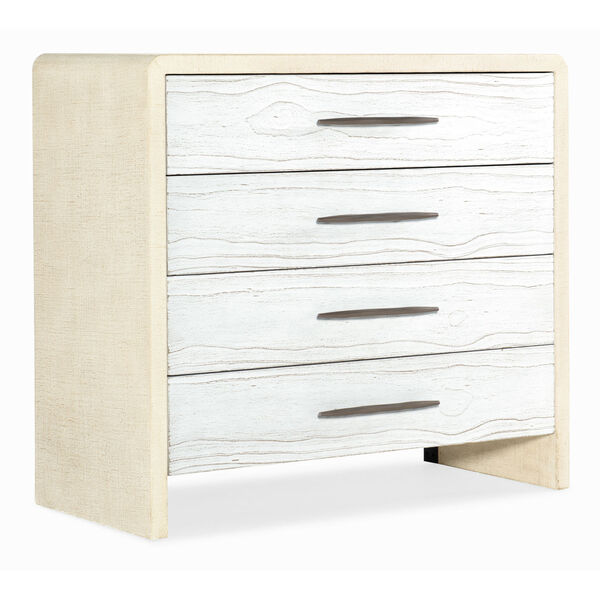 Cascade White Four-Drawer Bachelor Chest, image 1