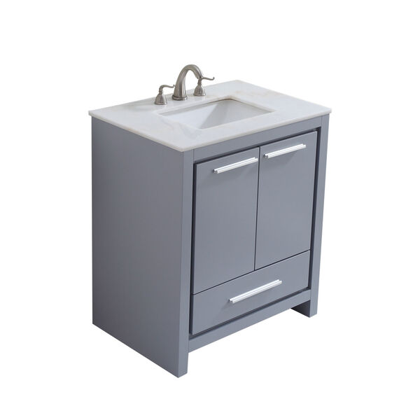 Filipo Gray 30-Inch Vanity Sink Set, image 3