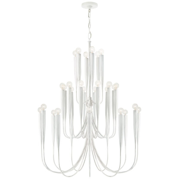 Acadia Large Chandelier in Plaster White by Julie Neill, image 1
