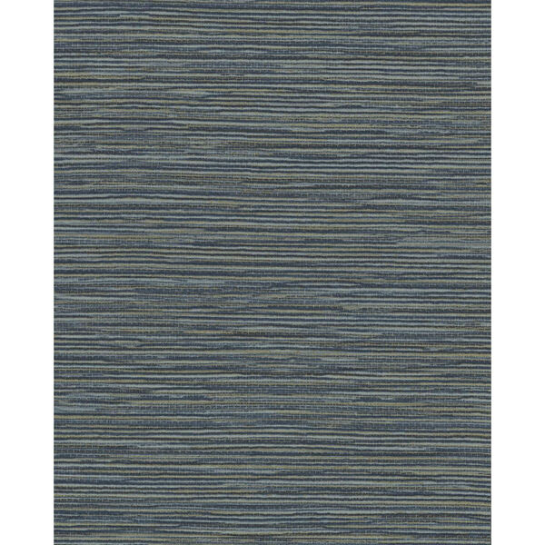 Color Digest Dark Blue Ramie Weave Wallpaper - SAMPLE SWATCH ONLY, image 1