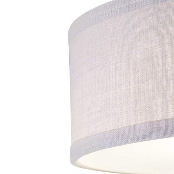 Graphite Two-Light Semi-Flush With Fabric Shade, image 3