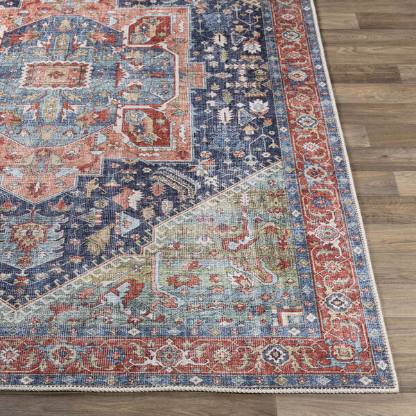 Amelie Teal and Blush Rectangle 2 Ft. x 2 Ft. 11 In. Rugs, image 3