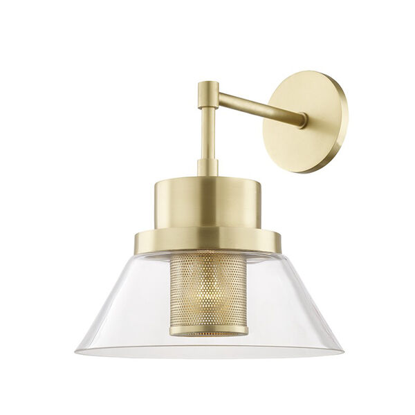 Paoli Aged Brass 1-Light 12-Inch Wall Sconce, image 1
