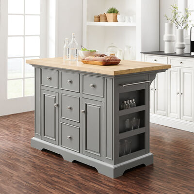 Kitchen Furniture Islands Carts, Orleans Kitchen Island With Marble Top