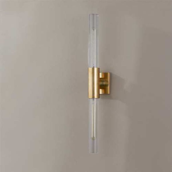 Asher Aged Brass Two-Light Wall Sconce, image 5