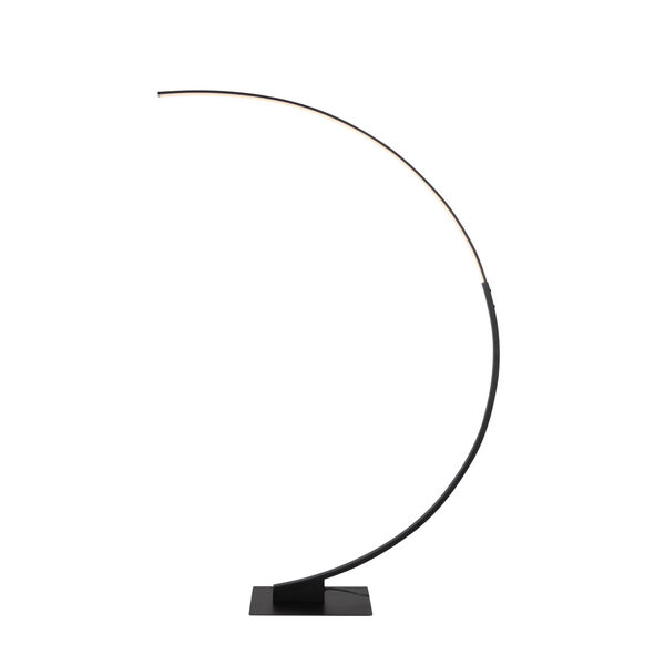 Cortina Matte Black LED Floor Lamp, image 1