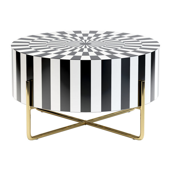 Thistle Black, White and Gold Coffee Table, image 4