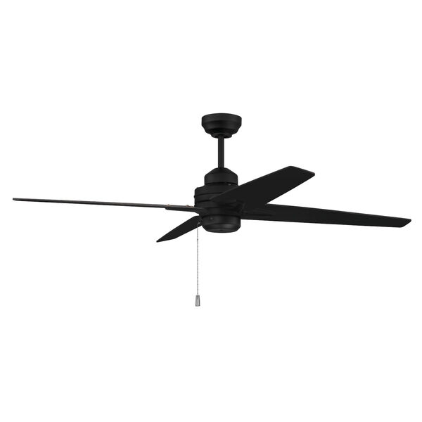 Maddie Flat Black 52-Inch Ceiling Fan, image 1