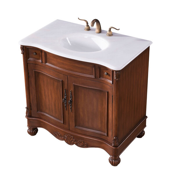 Windsor Teak 36-Inch Vanity Sink Set, image 4