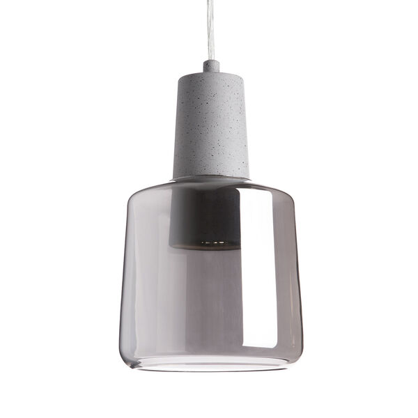 Grey One-Light LED Mini-Pendant, image 1