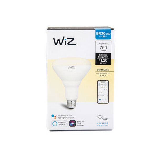 72-Watt Equivalent BR30 Dimmable White Wi-Fi Connected Smart LED Light Bulb, image 2