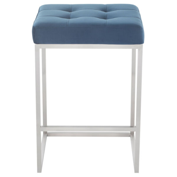 Chi Navy and Silver Counter Stool, image 2